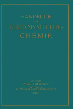 Wasser Und Luft: &#437;weiter Teil Untersuchung Und Beurteilung Des Wassers I Luft