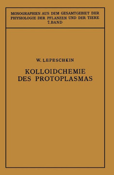 Kolloidchemie Des Protoplasmas