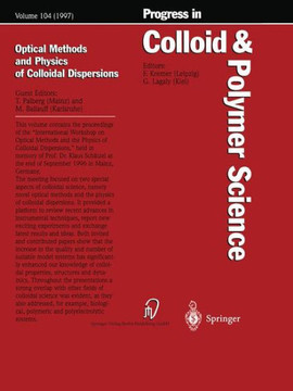 Optical Methods and Physics of Colloidal Dispersions