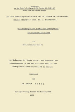 Untersuchungen Zur Klinik Und Pathogenese Des Mikrobiellen Ekzems