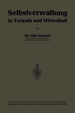 Selbstverwaltung in Technik Und Wirtschaft