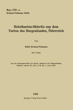 Holothurien-Sklerite Aus Dem Torton Des Burgenlandes, ?sterreich