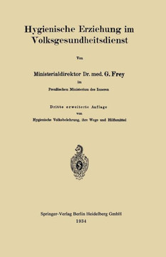Hygienische Erziehung Im Volksgesundheitsdienst