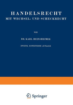 Handelsrecht Mit Wechsel- Und Scheckrecht
