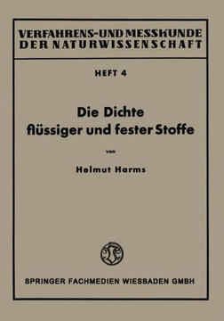 Die Dichte Fl?ssiger Und Fester Stoffe