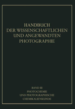 Photochemie Und Photographische Chemikalienkunde Photochemie Und Photographische Chemikalienkunde