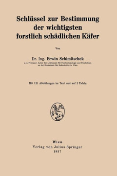 Schl?ssel Zur Bestimmung Der Wichtigsten Forstlich Sch?dlichen K?fer