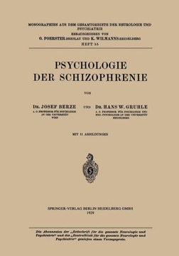 Psychologie Der Schizophrenie