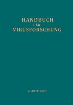 Handbuch Der Virusforschung: 4. Band (III. Erg?nzungsband)