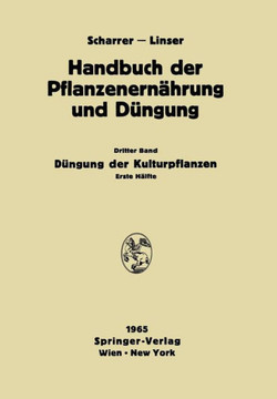 D?ngung Der Kulturpflanzen: Erste H?lfte