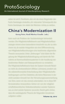 China's Modernization II: ProtoSociology Volume 29