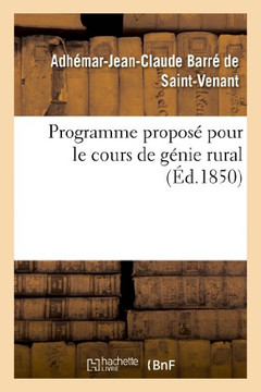 Programme Propos??Pour Le Cours de G??ie Rural