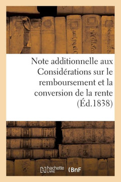Note Additionnelle Aux Consid??ations Sur Le Remboursement Et La Conversion de la Rente