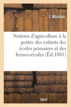 Notions d'Agriculture ??La Port?? Des Enfants Des ??oles Primaires Et Des Fermes-??oles