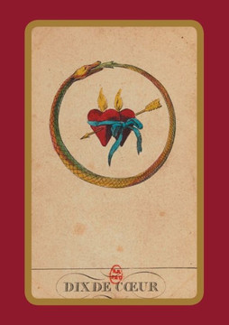 Carnet Lign??Cartomancie, Dix de Coeur, 18e Si??le