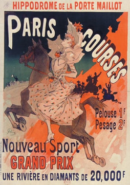 Carnet Lign??Affiche Hippodrome Porte Maillot Paris