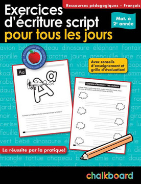 Exercices d'??riture Script Pour Tous Les Jours Mat. ??2e Ann?? Exercices d'??riture Script Pour Tous Les Jours Mat. ??2e Ann??