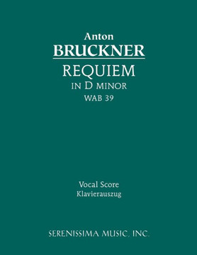 Requiem in D minor, WAB 39: Vocal score