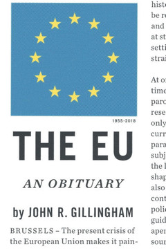 The E.U.: An Obituary