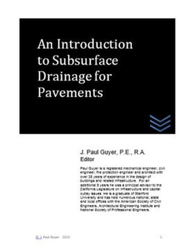 An Introduction to Subsurface Drainage for Pavements