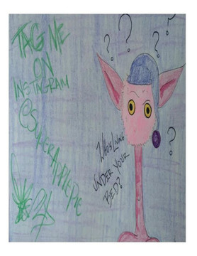 who's living under your bed coloring book: Monsters and kids