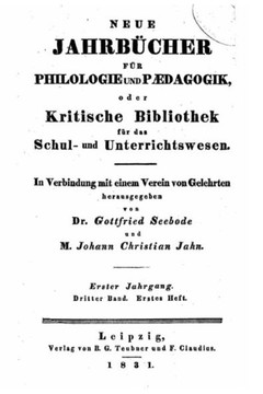 Neue Jahrbucher fur Philologie und Paedagogik