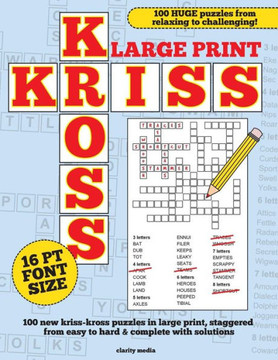 Large Print Kriss Kross Puzzles - Large Print