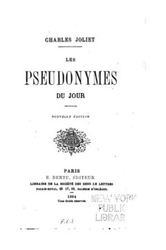 Les Pseudonymes Du Jour Les Pseudonymes Du Jour