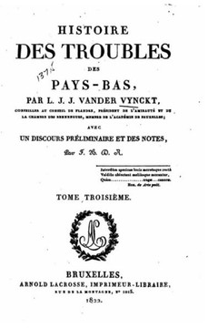 Histoire des troubles des pays-bas - Tome Troisi?me