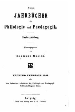 Neue Jahrb?cher f?r Philologie und Paedogogik - Zweite Abtelung