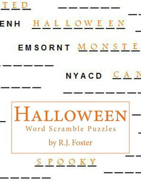 Halloween: Word Scramble Puzzles - Large Print