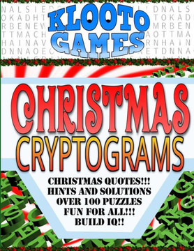 KLOOTO Games CHRISTMAS CRYPTOGRAMS - Large Print