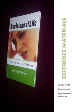 Reference Materials: Decisions of Life from the Book of Esther