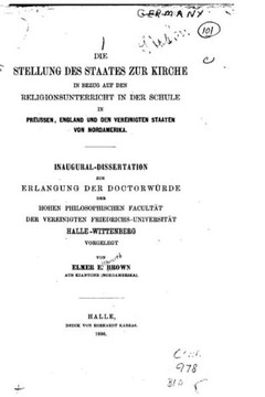 Die Stellung des Staates zur Kirche Die Stellung des Staates zur Kirche