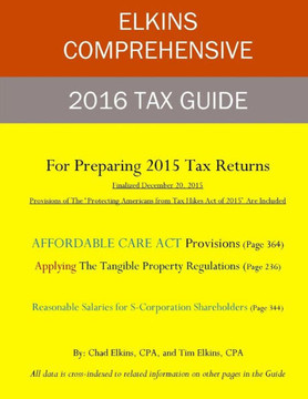 Elkins 2016 Comprehensive Tax Guide