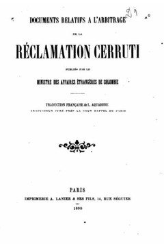 Documents relatifs a l'arbitrage de la r?clamation Cerruti