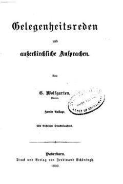 Gelegenheitsreden und ausserkirchliche Ansprachen