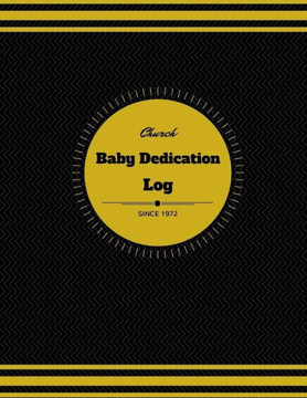 Church Baby Dedication Log