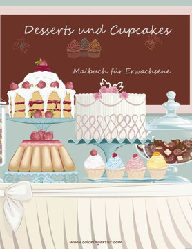 Malbuch mit Desserts und Cupcakes f?r Erwachsene 1