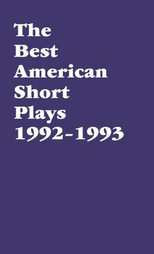 The Best American Short Plays 1992-1993 The Best American Short Plays 1992-1993