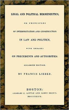 Legal and Political Hermeneutics Legal and Political Hermeneutics