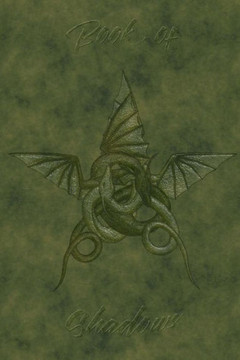 Book Of Shadows: Green Leather Dragon Pentagram