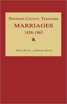 Davidson County, Tennessee, Marriages 1838-1863