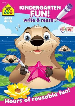School Zone Kindergarten Fun! Write & Reuse Workbook