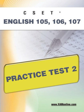 Cset English 105, 106 Practice Test 2