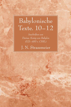 Babylonische Texte. 10-12
