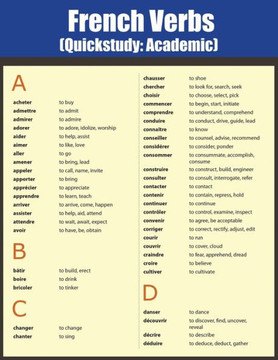 French Verbs: Quick Study Academic