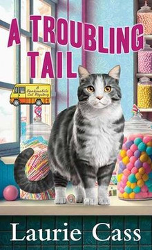 A Troubling Tail: A Bookmobile Cat Mystery - Large Print