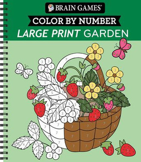 Brain Games - Color by Number - Large Print: Garden Brain Games - Color by Number - Large Print: Garden