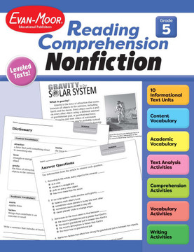 Reading Comprehension: Nonfiction, Grade 5 Teacher Resource
